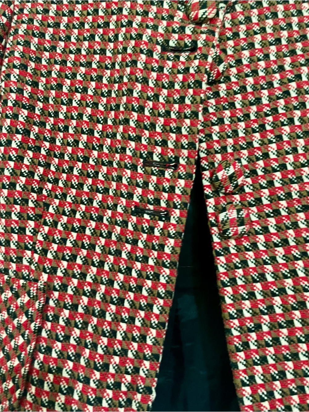 LOFT Vintage Houndstooth Tweed Cropped Blazer - Picture 2 of 8